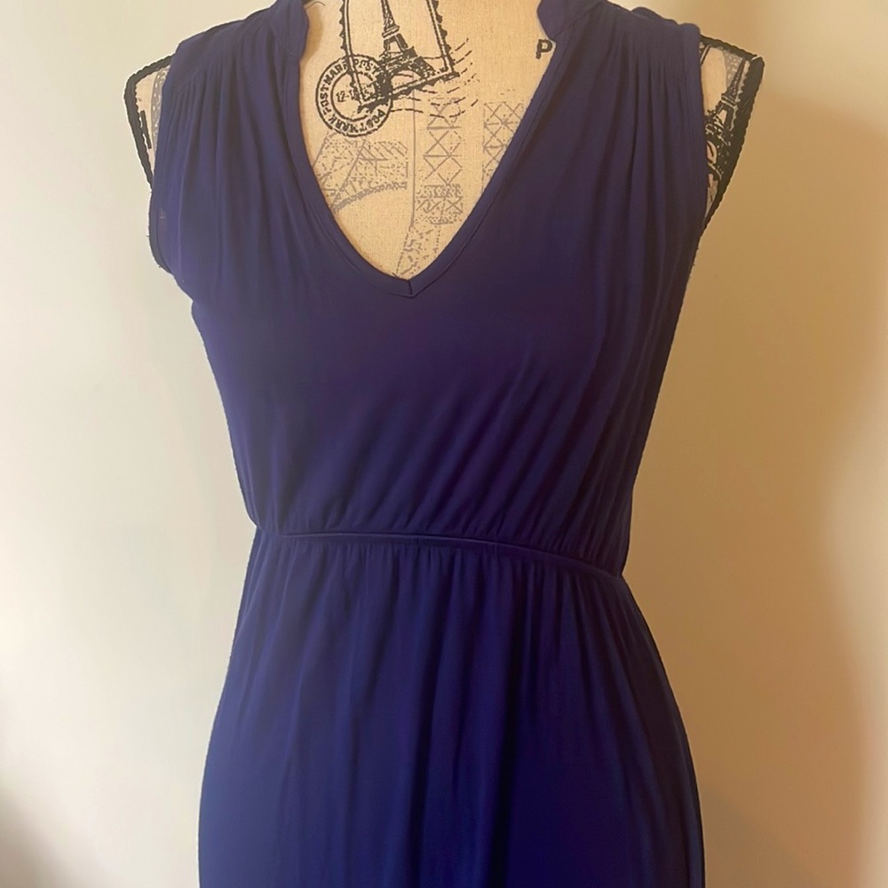 CASUAL NAVY MAXI DRESS